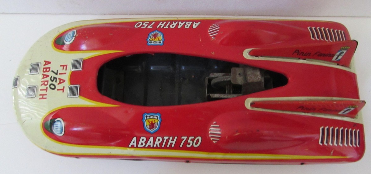 ON SALE~ JAPANESE HAJI FIAT ABARTH 750 LAND SPEED RECORD TIN