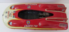 JAPANESE HAJI FIAT ABARTH 750 LAND SPEED RECORD TIN FRICTION RACE CAR FREE SHIP