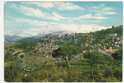 LEBANON - LEBANON - MOUNT SANNINE WITH BEIT SHEBAB VILLAGE -35329-