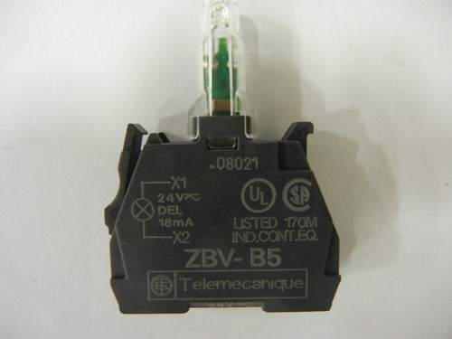 Square D: ZB-VB5 - Pilot light module, 24VDC, Protected LED, Amber