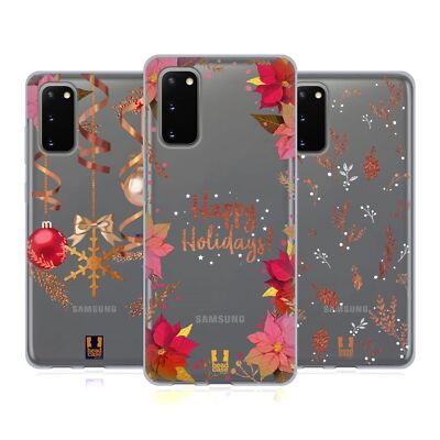 HEAD CASE DESIGNS GOLDWEIHNACHTEN SOFT GEL HANDYHÜLLE FÜR SAMSUNG HANDYS 1