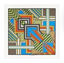 1974 Richard Spinner Serigraph on Paper Op Art Geometric Screen Print Silkscreen