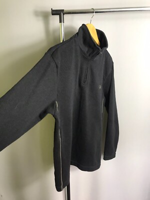 Vintage 90s Fred Perry 1/4 Zip Sweatshirt Black Sz M | eBay
