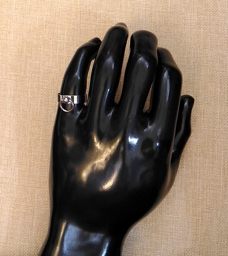 Chirurgenstahl  316L BDSM Sklavenring "Ring der O" mit BCR, 6 mm breit, glänzend - Bild 7 von 9