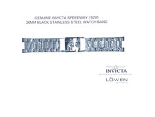 Authentic Invicta Speedway 19295 Black Stainless Steel 26mm Watch Band