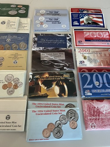 1988-2003 UNCIRCULATED MINT P & D COIN SETS Plus Some Extras And 1979 & 1980 - Picture 5 of 5