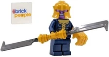 LEGO Superheroes: Thanos Minifigure with Infinity Sword and Blue Cape 242215