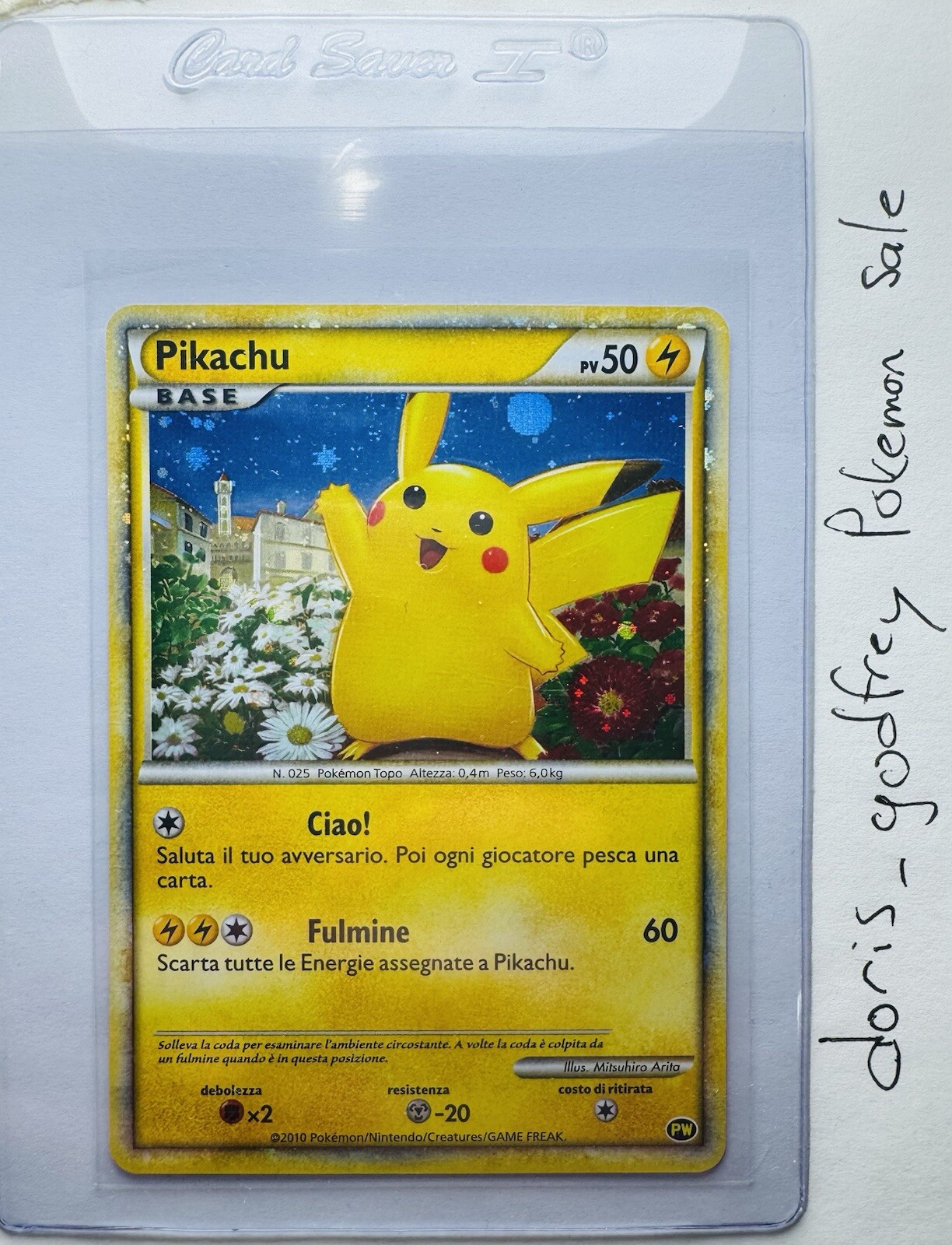 PSA10 pikachu ピカチュウワールド イタリア 2010 PSA10 Pikachu