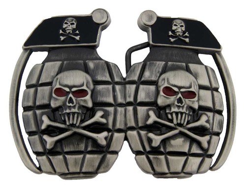Men Women Belt Buckle Halloween Costume Vintage Silver Metal Fashion Western - Picture 12 of 36