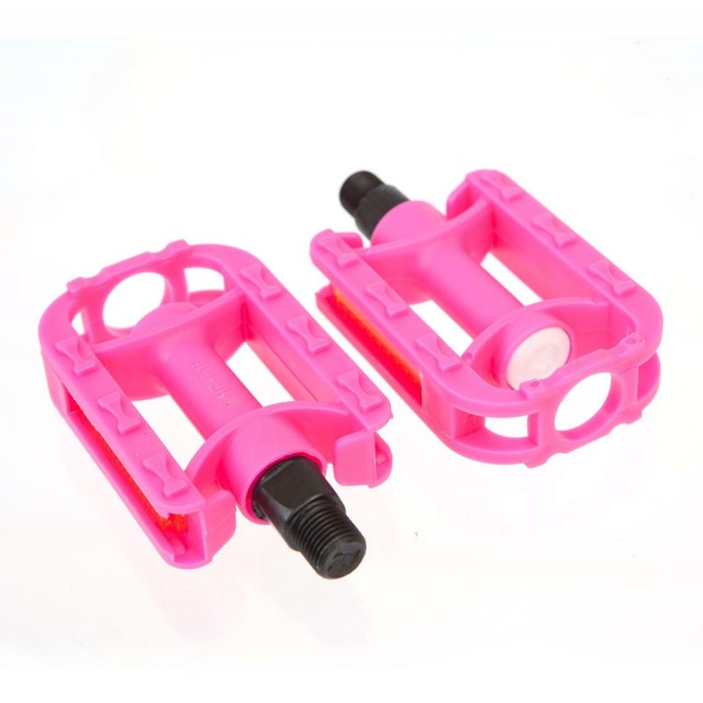 LIGHT FUCHSIA PINK KIDS BIKE PEDALS Pair 1/2" Childrens SMALL bike