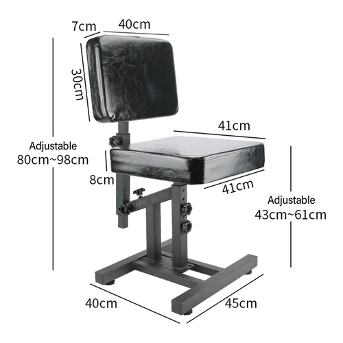 Premium Multifunctional Chair Tattoo Armrest Adjustable Height with Wheel Chair image 4