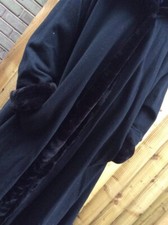 Wallis Wool Gothic Emo Coat Swing Style Size 10-14 Islamic Coat Very Warm Ex Con