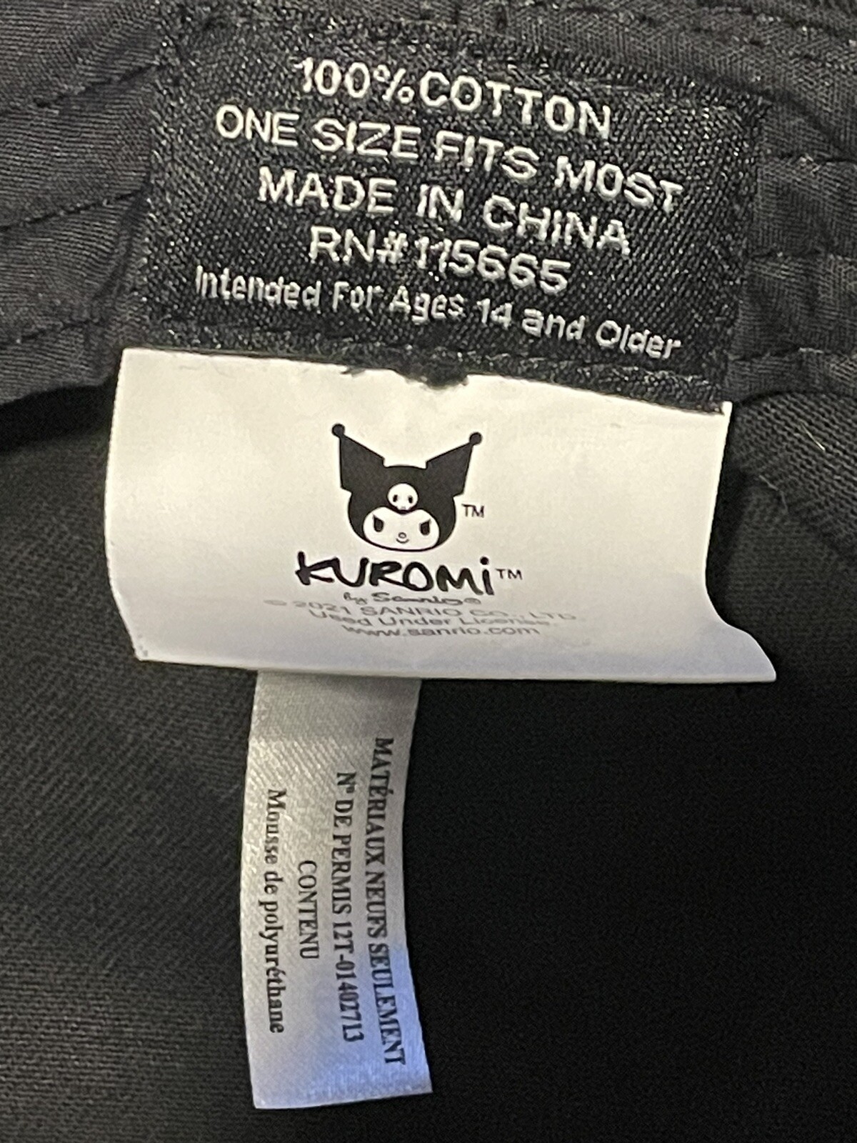 Kuromi Sanrio Bucket Hat Hot topic Pink Flames💖🔥 Gem