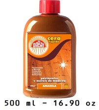 Cire liquide pour sols et mosaïque couleur jaune 500 ml 16,90 oz Dabri Cera L...