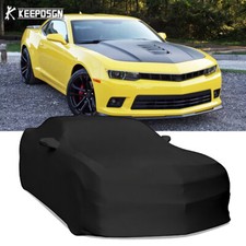 For 2010-2022 Chevrolet Camaro Ss Stretch Satin Car Cover Soft Dustproof Indoor