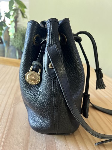 vintage dooney & bourke bucket leather small bag (See Pics For Details) - Picture 2 of 9