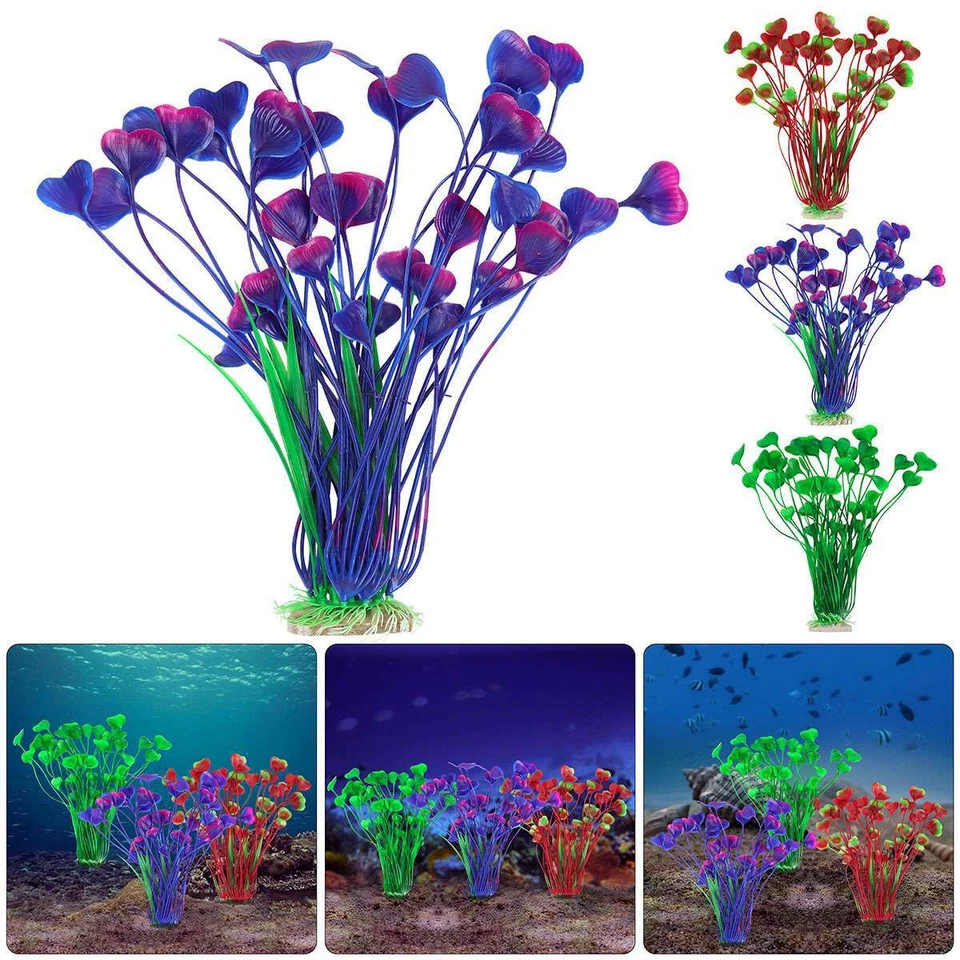Artificial Aquarium Plants Decoration Fish Tank Water Plant Fake Grass Ornament - Image 4 of 4