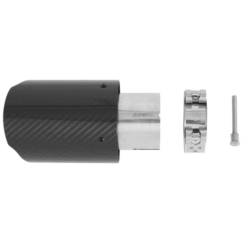 2.5"In Carbon Fiber Exhaust Tip Stainless For 3 Series E90 E91 E92 E93 335I 335D - Picture 14 of 15