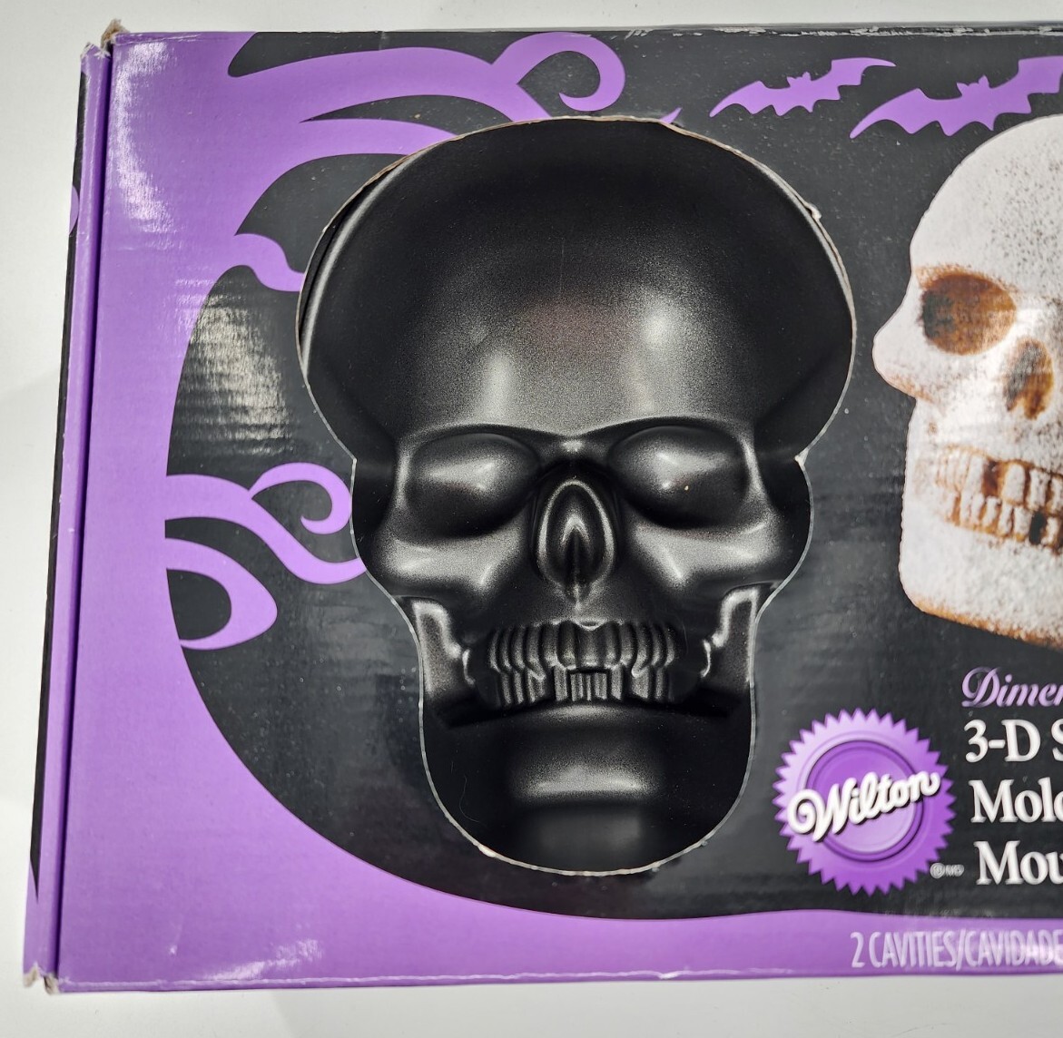 wilton Dimensions® 3-D Mini Skull Pan菓子型 Wilton Dimensions 3D Skull Cake Pan Halloween Day Of The