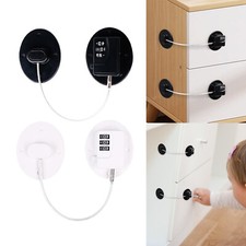 Safety Refrigerator Freezer Door Lock Strong Adhesive Baby Child Proof w/Code UK