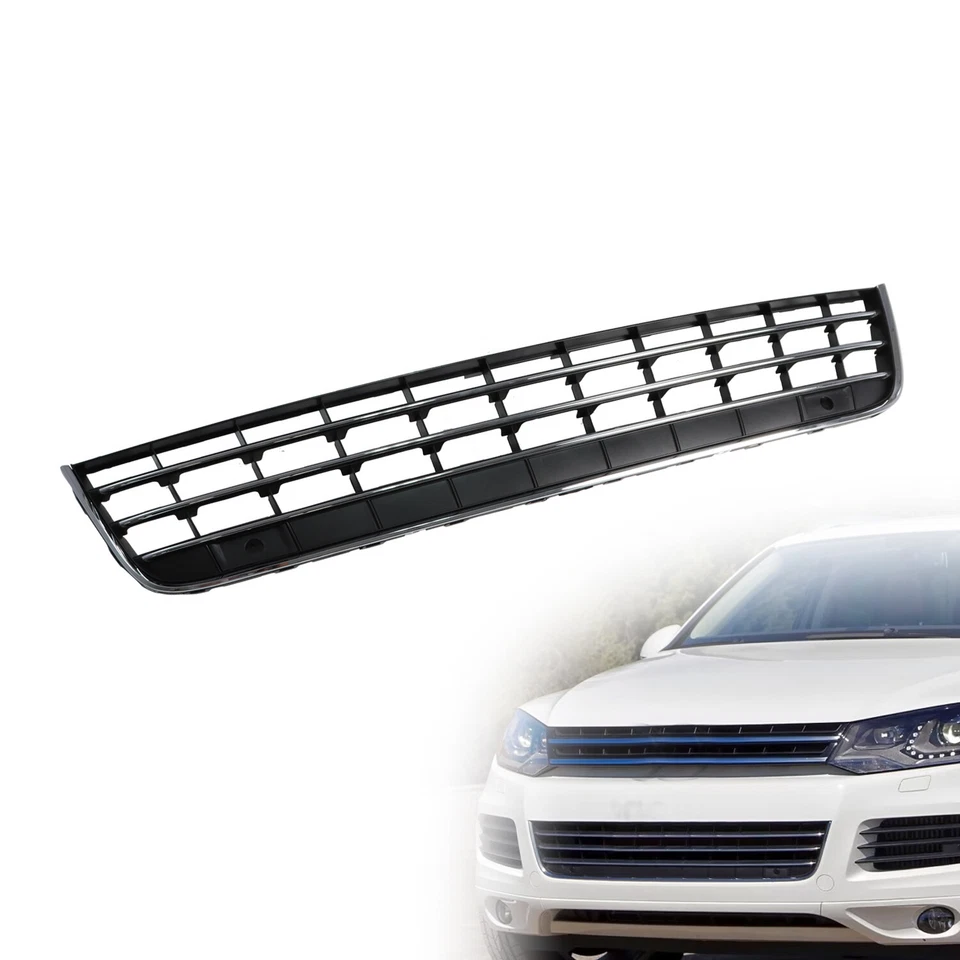 FOR 2011-2014 VOLKSWAGEN VW TOUAREG FRONT GRILL LOWER BUMPER GRILLE W/ CHROME Foto 2 de 4