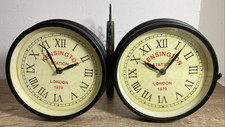 Double Sided Station Wall Clock Black Kensing...