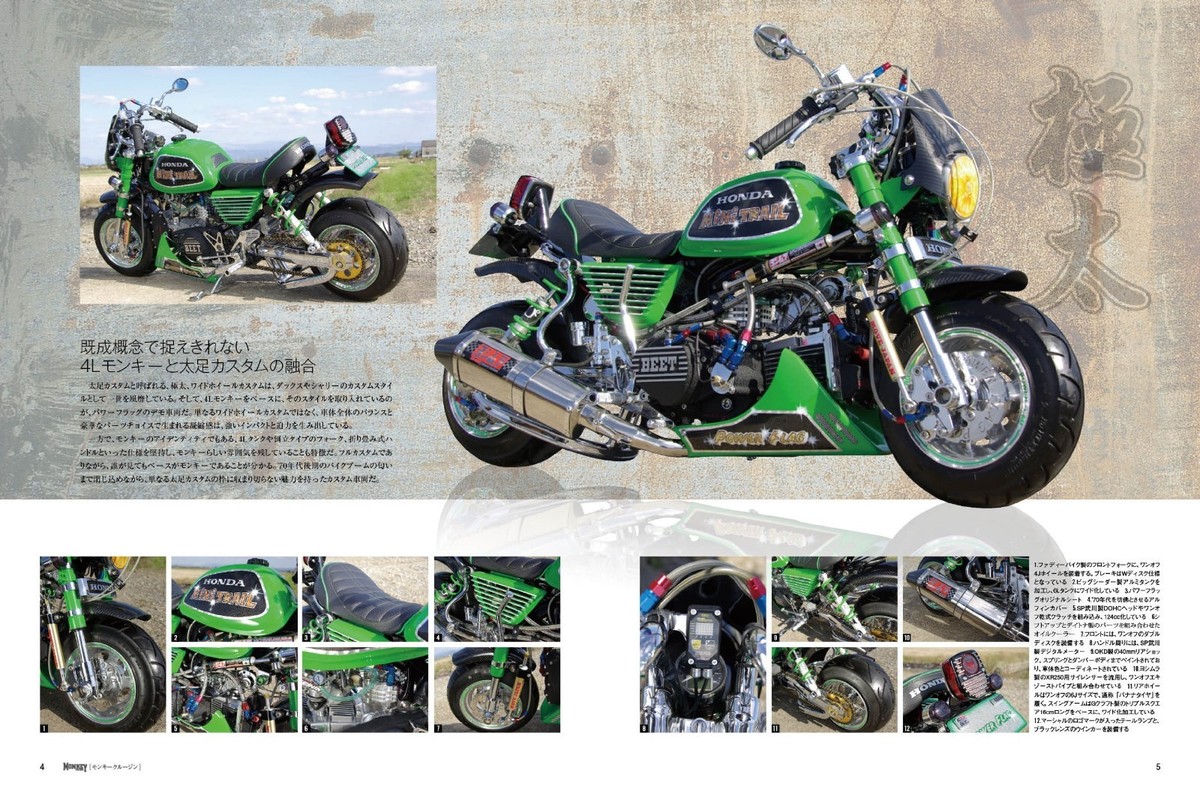 Monkey Cruisin 45 Honda Monkey Custom Fan Magazine Japan Book | eBay