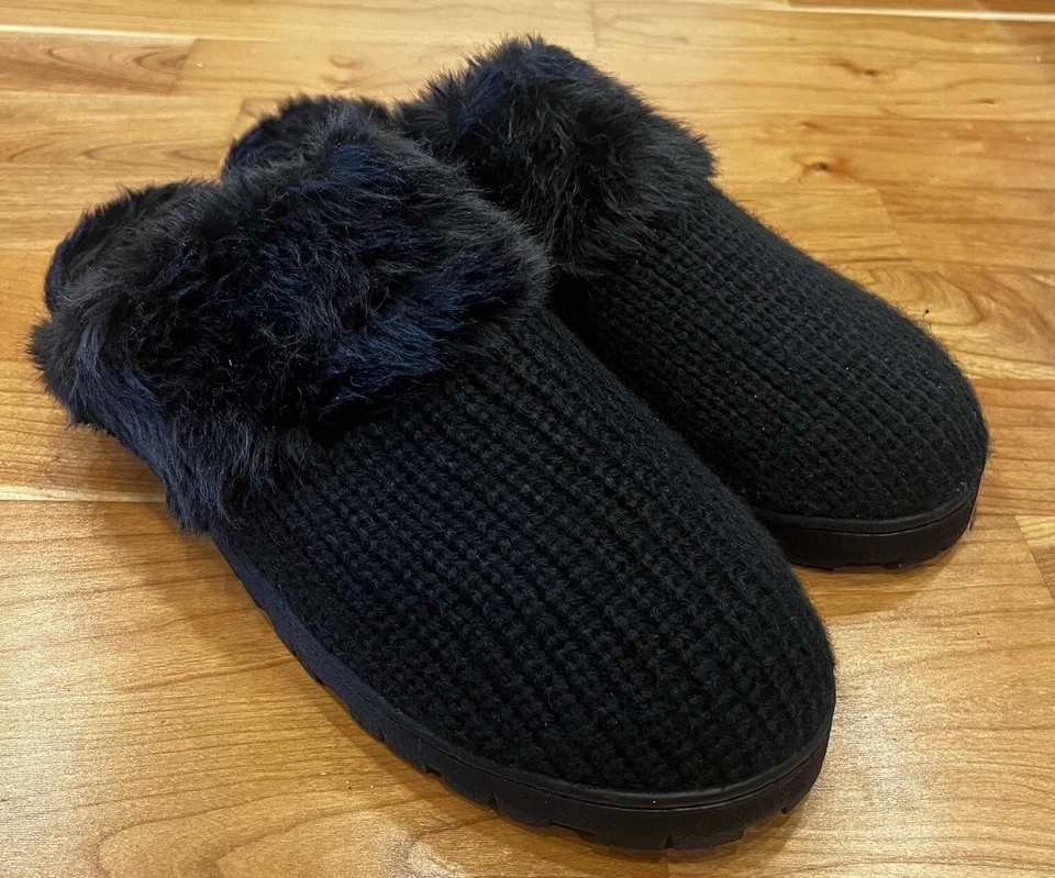 Zapatillas Zueco Dr. Scholl’s NUEVAS SIN CAJA Mujer’s 10 Negro Tejido Difuso Sin Cordones Sf Foto 3 de 4