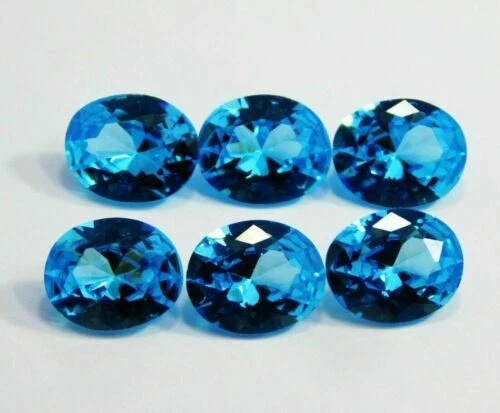 Transparente Aquamarin Oval Lose Edelsteine