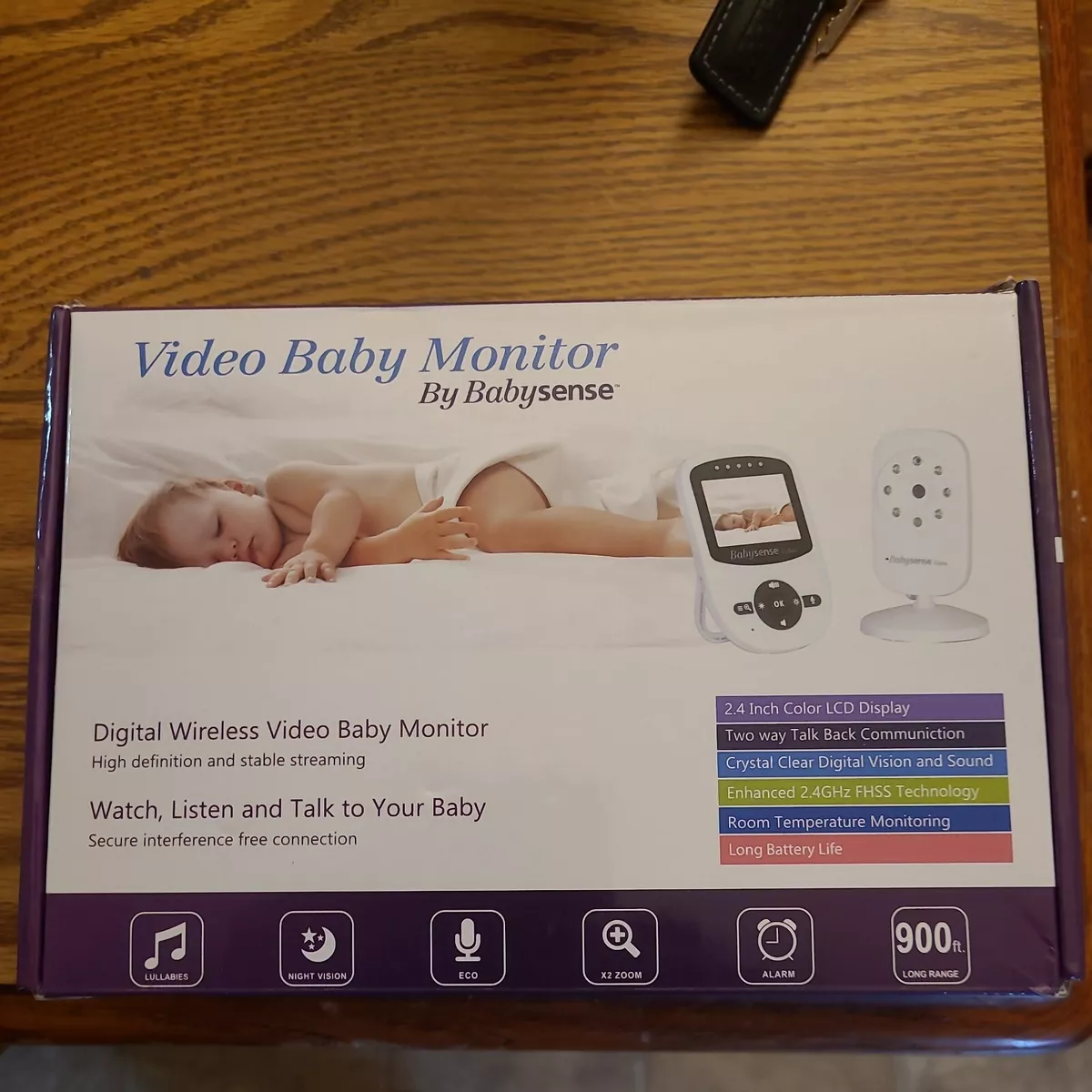 Babysense Video Baby Sleep Monitor Camera Wireless Digital 2 Way