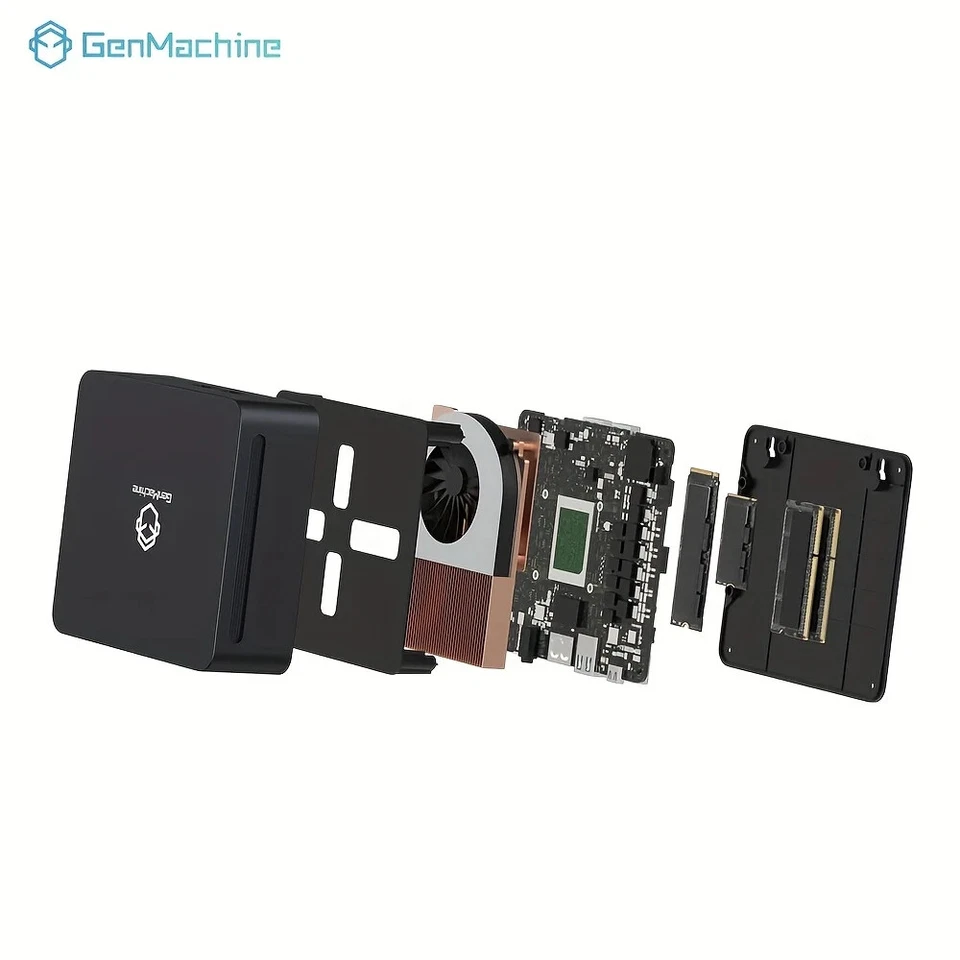 GenMachine New Mini PC R7 5700U AMD Ryzen7 5700U ES CPU Support Windows 10/11 - Image 3 of 4