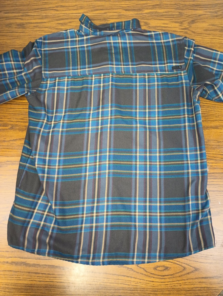 Chemise Mountain Hardwear Homme - Bleu Plaid - Manches Longues - Taille L