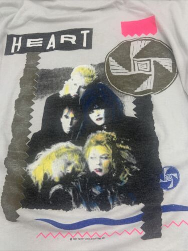 Tee-shirt Vintage Heart 1987 Bad Animals Concert Tour Graphique Unisexe Rock n Roll - Photo 1/7