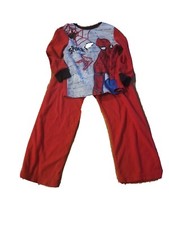 Marvel Spiderman Boys Red 2pc Pajama Set Size 4/5 Long Sleeve Shirt  Pants