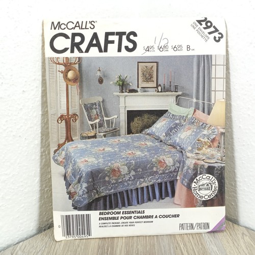 Sewing Pattern Bedroom Essentials Bedspreads & More UNCUT McCall's Crafts 2973 - 第 1/3 張圖片