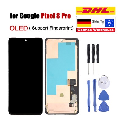 for Google Pixel 8 Pro OLED LCD Display Digitizer Screen Replacement with Frame