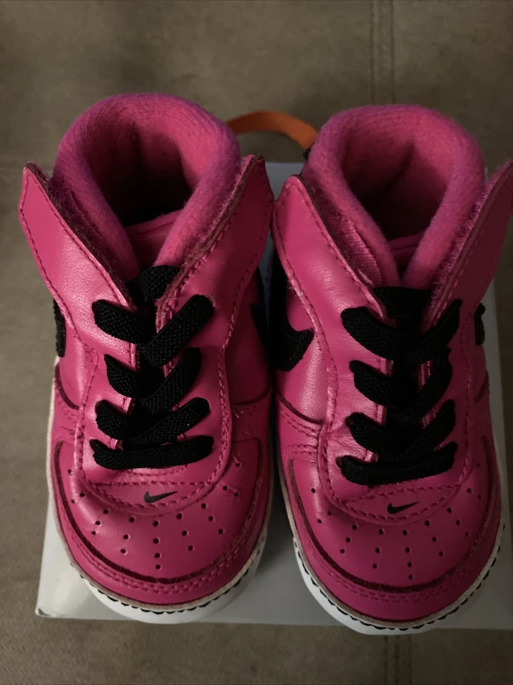 Nike 325337-004 Baby Force 1 Rosa Zapatilla Cuna Zapatos Infantil EE. UU. Talla 3C en caja Foto 3 de 4