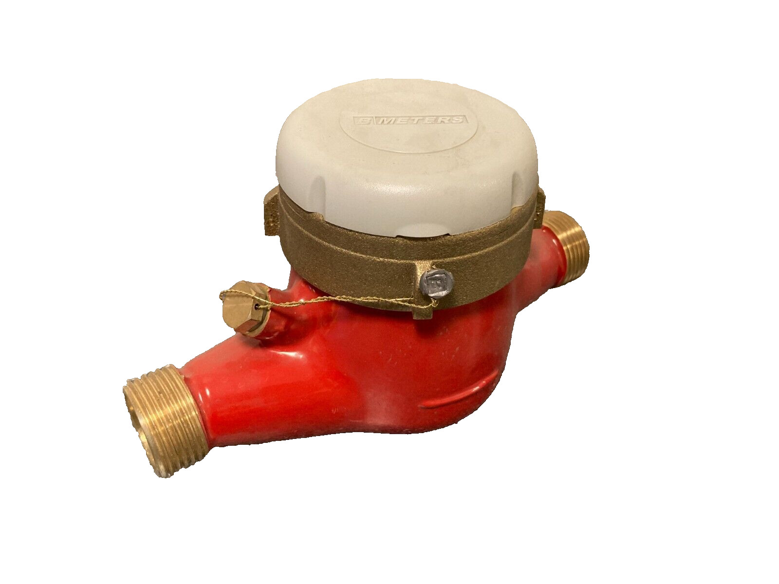Medidor de agua B METROS MAR18 AC83, GSD8 130mm Italia Qn 1,5 m³/h en rojo