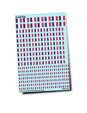 French Flag Water Slide Decals
