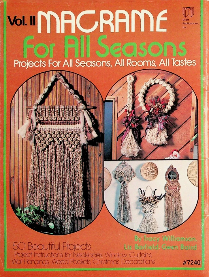 Macramé For All Seasons Vol II All Rooms Home Decorating Patterns By Craft Pub - Image 4 of 4