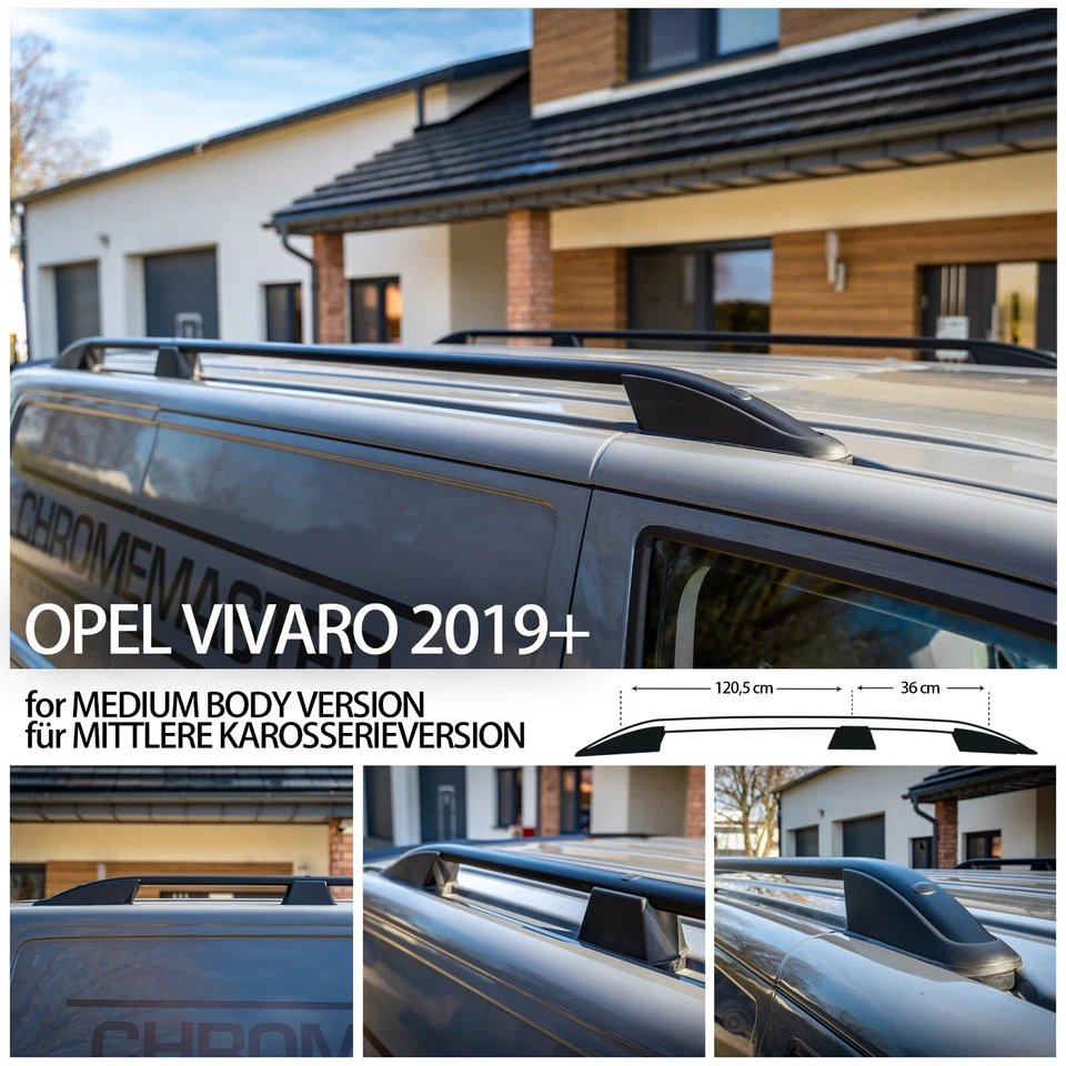 per OPEL VIVARO 2019+ BARRE PORTATUTTO PASSO LUNGO L2 Foto 2 de 4