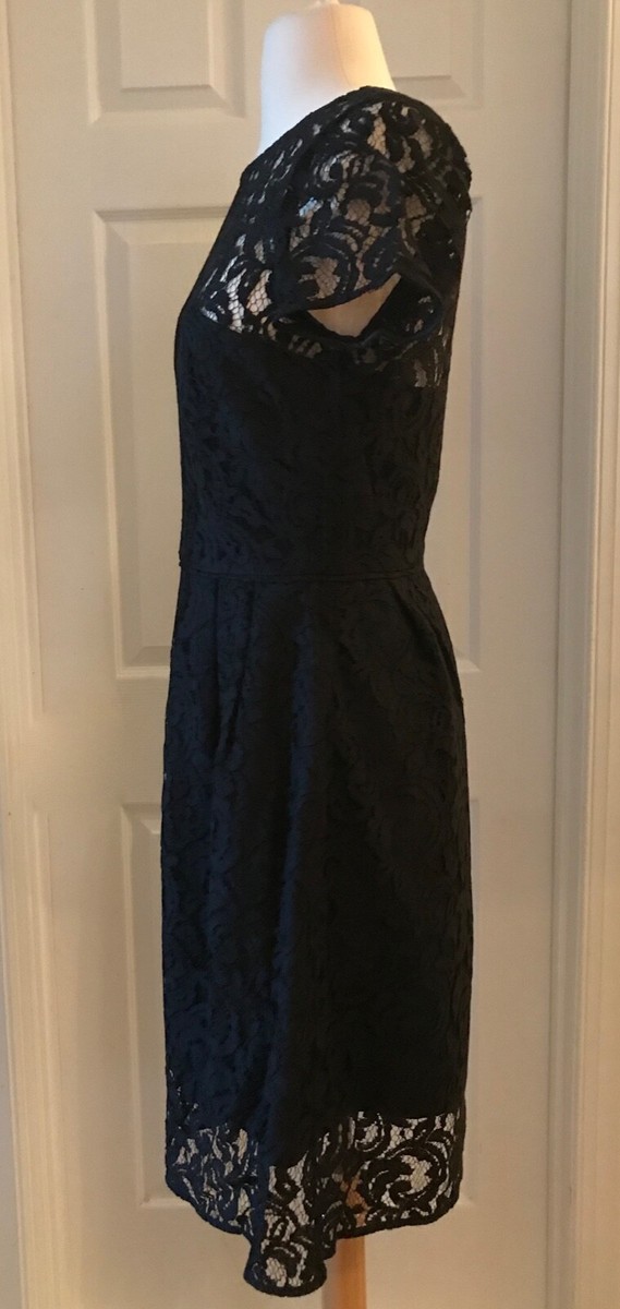 J.CREW ALISA DRESS IN LEAVERS LACE SIZE 6 BLACK C5466 $228 | eBay