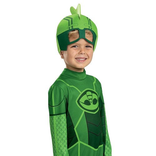 Disguise Gekko Megasuit Classic Toddler Green Jumpsuit Superhero Cute 124269 - Picture 2 of 3