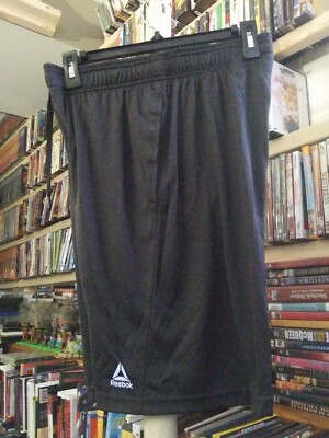 New without tags Reebok Dark Grey And Black Athlectic Shorts SMALL BAG52