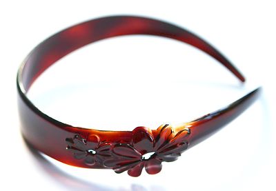 Buy Parcelona French Sleek Medium Tortoise Shell No Metal Hair Clip Barrette in