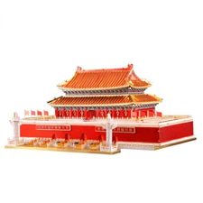 3D Metal Puzzle Tiananmen Rostrum DIY Assemble Model Kits Laser Cut Jigsaw Toy