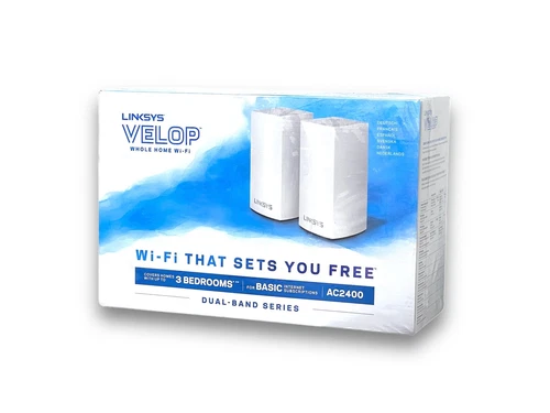 Linksys Velop AC2400 2er-Pack, WLAN-Router/Extender Dual-Band-Mesh-WiFi