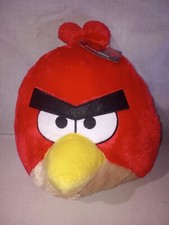 NEW WITH TAGS Red Angry Birds Approx 12" Tall Soft Plush Backpack