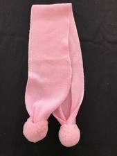 I Pinco Pallino Imelde  Steffano Cavalleri Baby NWOT Pink Wool Pompom Scarf