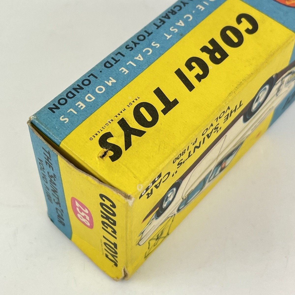 Vintage Boxed Corgi Toys No. 258 The Saints Car Volvo P1800 Vintage Boxed Corgi Toys No. 258 The Saints Car Volvo P1800